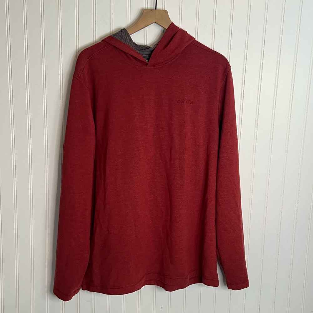 Orvis Sweatshirt Large Men’s Hoodie Long Sleeve Pullover Classic Collection